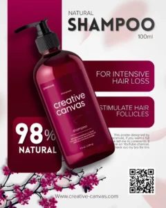 design this shampoo or liquid dope social media ad…